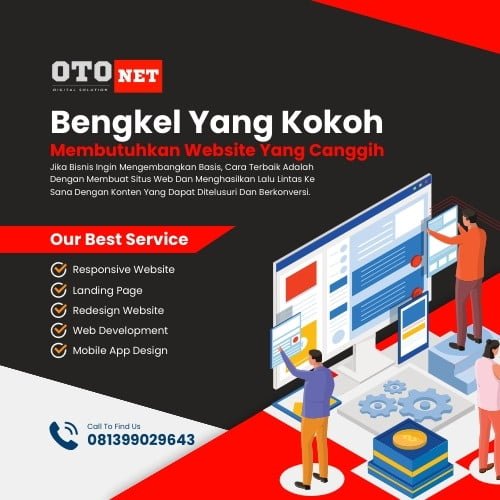 Jasa Pembuatan Website Bengkel, Strategi Pemasaran Bengkel Mobil Otonet Indonesia